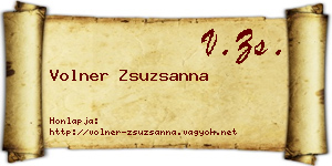 Volner Zsuzsanna névjegykártya