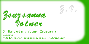 zsuzsanna volner business card